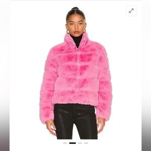 Generation Love Jodi faux fur jacket Bubblegum pink XS